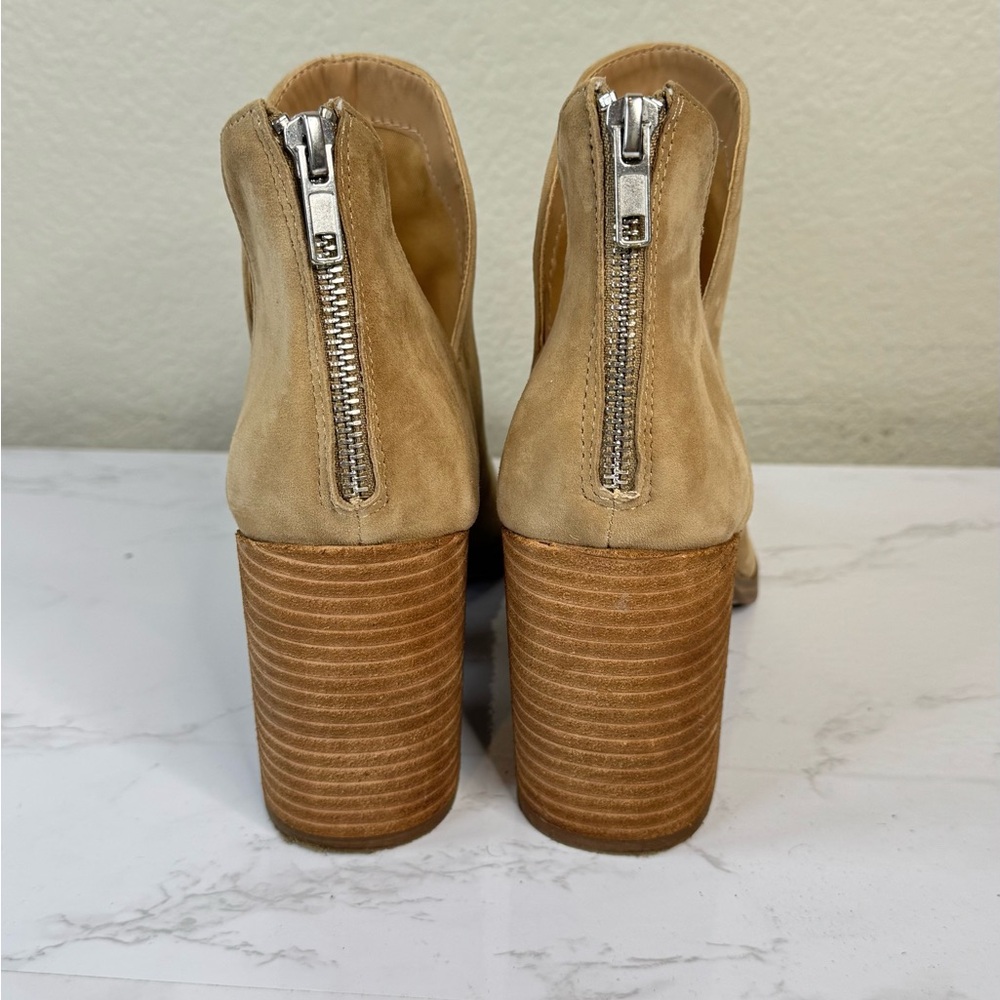 STEVE MADDEN Cedar Suede Ankle‎ Boot Camel Neutral Size 8.5 US Block Heel Bootie - Picture 4 of 8